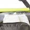 Multifunctional Diaper Bag With Exterior Wipe Pocket And Insulated Bottle Holder