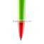 New fancy color blocking ball pen with side retractable