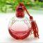 8ml colorful purple flat round perfume roller ball bottle