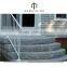 outdoor granite stone semi circular front steps