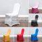 Silver Glitter Spandex Dining Chair Cover