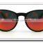 Newest Bamboo Cheaper Sunglass Sun Glasses Red Color Lenses Bamboo Arms Plastic Frame