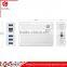 USB 6 Ports Multiple 12A 60W Desktop Charger with 2 pin 1.2M AC Cable