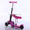 3 Wheel Baby Scooter Toy With Comfortable Seat/3 in 1 Ride On Toy Baby Three Wheels Foot Scooter With Adjustable Seat