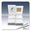 customize brand logo printing white lacquer jewellery display showcase ring display