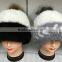 wholesale price winter lady knitted mink fur hat MH01