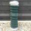 diamond Hole Shape 9 gauge 1.5m height PVC coated chain link fence/diamond wire mesh chain link fence