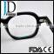 top seller square black buffalo horn eyeglasses frame