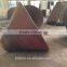 Q235B Forged carbon steel conical bottom dish ends for pressure vessel