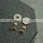 Retro Style Gold Tone Rhinestone Drop Earrings for Women
