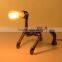 Manufacturer's Premium Wire Pipe Table Lamp Industrial Rusty Dog Desk Lamp Water Pipe Metal Decoration Table Light