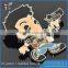 Wholesale fashionable metal man shaped pin badge hot sale