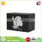 Hot sale high quality hot stamping custom paper black small gift box with lids