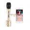 Unique style quality handheld wireless bluetooth microphone speaker for KTV with mini size