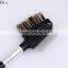 Professional Plastic/Wood Handle Eyebrow Makeup Comb Brush