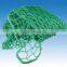 PP green color knotted trailer cargo net