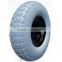 13 inch 4.00-6 FLAT FREE PU wheel with welded metal rim for wheelbarrows tool carts