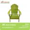 Stain finish Adirondack chair with green color