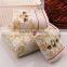 high quality cotton towel bath set with wreath pattern