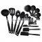 18pc nylon kitchen utensil set with measuring cups