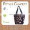 Giraffe texture print canvas bag for shopping - exclusive animal print bag