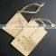 custom fashion design bamboo garment hang tag laser engraved