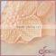 Light orange embroidery design wholesale sequin fabric mesh lace