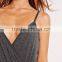 best selling womens grey jersey wrap sport fitness jumpsuit