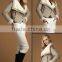 Multicolour Fashion Fox Fur 2014 Wool Overcoat Medium-long Fur Coat