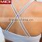 2017 new arrival custom elastic sports bra with mesh sport bra for women gym clothing