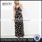 MGOO Brand Design Fashion Women Long Skirts China Chiffon Maxi With Floral Black Long Skirt 15146A916