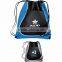 Coil Drawstring Backpack - has an open main compartment, which cinches at the top, open front pocket and comes with your logo.