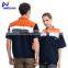 Cheap work navy safety led hi vis t-shirt with reflective tape