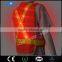 High reflective orange mesh flashing led safety vest