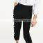 2017 oem eco-friendely pink cropped flowing frilled women's trousers