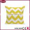 Canvas Cotton Throw Pillows Cover for Couch Set of 4 Lemon Yellow Accent Pattern 18 X 18-inch
