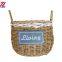 hot sale cheap grass braid stitched natural gift straw basket