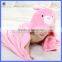 Fashion Pink Color Design 100% Cotton Kids Bathrobes