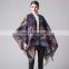 Lengthened Thickening Cashmere Winter Poncho Cloak