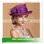 New Design Sinamay Wedding Hats With Feather Decoration