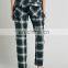 2016 Spring British Fashon Trend High Waist Scottland Big Plaid Check Pants for Women NT6731