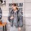 2016 European Winter Warm Fox Fur Coat for Women Genuine Silver Fox Fur Coat