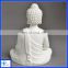 Resin White Budda statue for Religious,Sitting Budda Figure for decoration
