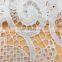 OLF PY3064-22 white flower design milk poly cord lace fabric for wedding