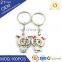 Zinc Alloy Kissing Heart Couple Keychains Metal Lovers Keyrings