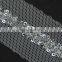 Beautiful Italy design sliver sequin mesh lace trim for clothes