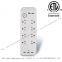 8 Outlets Power Strip with Surge Protector 3 USB Charging port 5 V 3.1 A ETL Certified