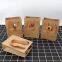 Yellow kraft paper shopping bag with string
