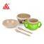 Husk's Ware Eco Friendly Rice Husk Fiber Made Biodegradable Five Piece Combined Type Tableware