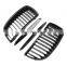 1 Pair Gloss black Single Slat Line Front Grille Kidney grill for BMW 3 Series E90 E91 2005 2006 2007